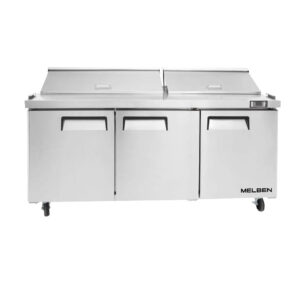 Mesón Saladette 3 Puertas Acero 598L MSF8304-MSALD72"