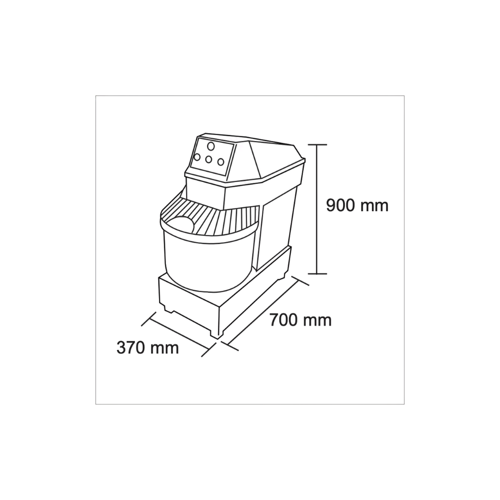 Amasadora 22kg HS50 - Imagen 5