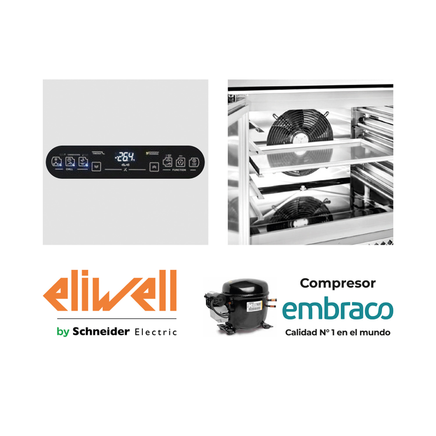 ABATIDOR 10 BANDEJAS POTENZIADO TOUCH -AT10T - Imagen 3