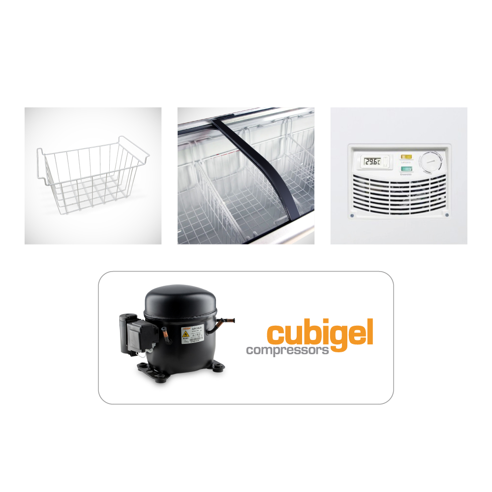 CONGELADOR DUAL TIPO ISLA VIDRIO CURVO DE 562 L - SD620Q - Imagen 3