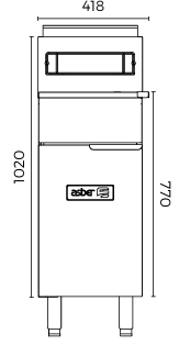 Freidora ASBER AEF-50-S - Imagen 4