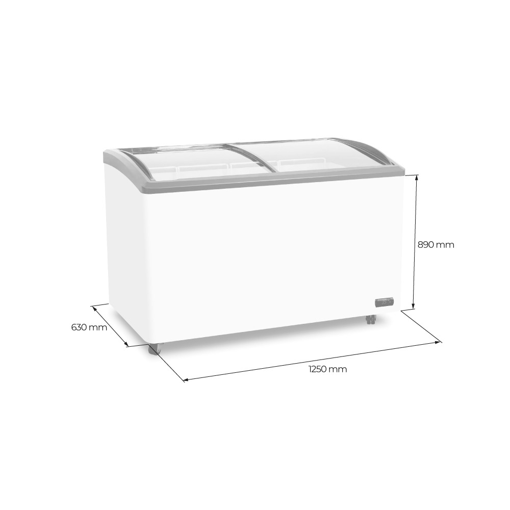 CONGELADOR PROFESIONAL CURVO 254L - HD437SM - Imagen 3