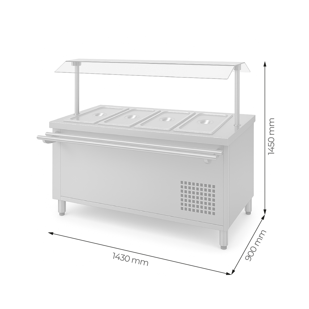 SALAD BAR 4 DEPOSITOS - SABA04 - Imagen 3