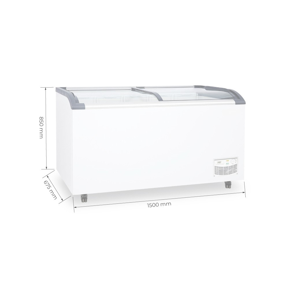 CONGELADOR DUAL TIPO ISLA VIDRIO CURVO DE 470 L - SD520Q - Imagen 2