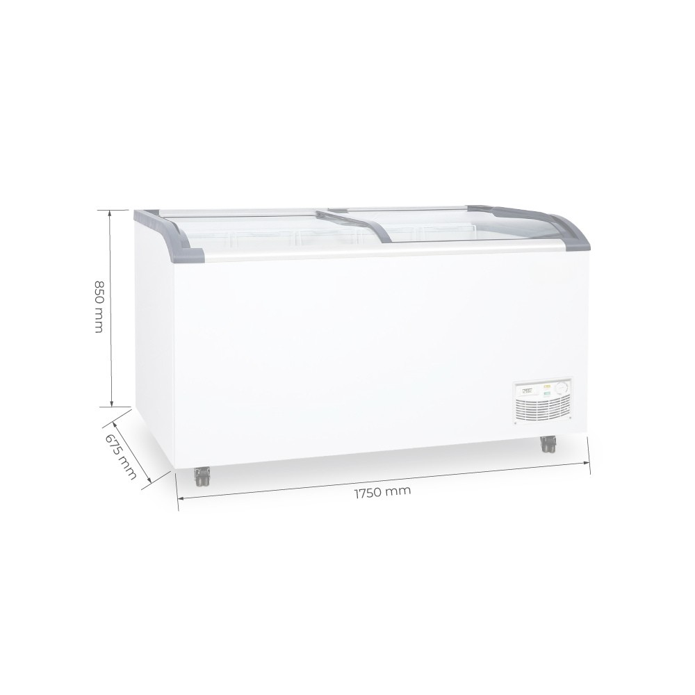 CONGELADOR DUAL TIPO ISLA VIDRIO CURVO DE 562 L - SD620Q - Imagen 2