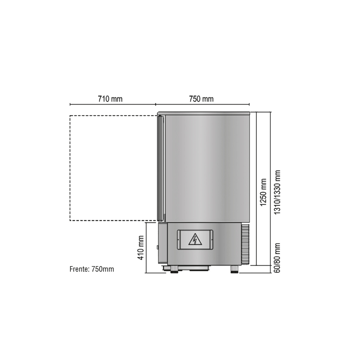 ABATIDOR 10 BANDEJAS POTENZIADO TOUCH -AT10T - Imagen 5